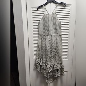 O'Neill Black and White High Low Dress